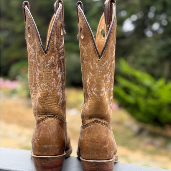 Double H Light Brown Western Heeled Boots - Picture 3 of 12